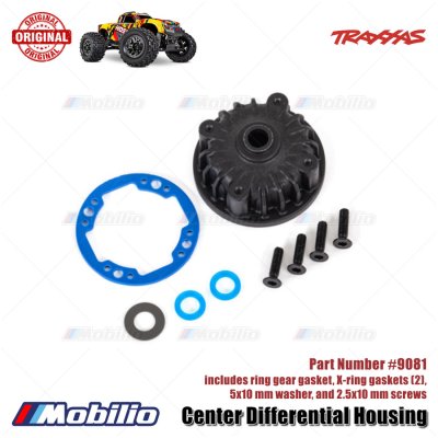 Traxxas Part #9081 Center Differential Housing Set for RC Hoss Rustler Stampede 4x4 Monster Trucks