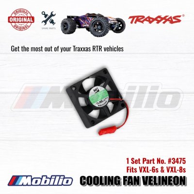 Traxxas Part #3475 Cooling fan Velineon VXL ESC Maxx UDR X-Maxx XRT