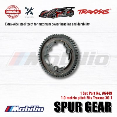 Traxxas Part #6449 Spur Gear 54-Tooth 1.0 Metric Pitch for XO-1 Maxx E-Revo