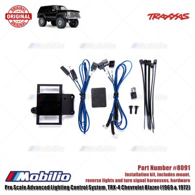 Traxxas Part #8091 Installation kit Pro Scale Advanced Lighting Control System TRX-4 Chevrolet Blazer 1969 & 1972