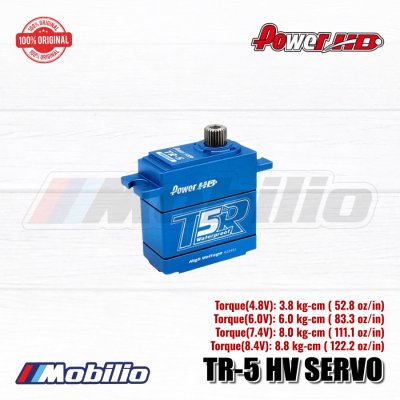 Power HD TR-5 Mini Waterproof Servo High Voltage 8Kg 0.07Sec