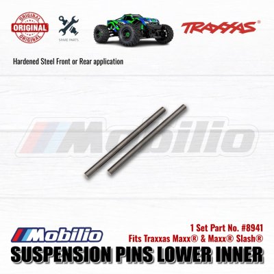 Traxxas Part #8941 Hardened Steel Inner lower Suspension Pins front or rear for RC Slash Maxx