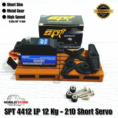 SPT Short Servo 12 Kg Torque Metal Gear Low Profile High Speed