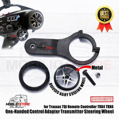 One-Handed Control Adapter Transmitter Steering Wheel for Traxxas TQi