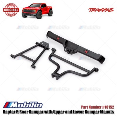 Traxxas Part #10152 Rear Bumper with Upper and Lower Bumper Mounts for RC Ford F-150 Raptor R 4X4