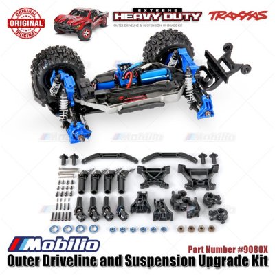 Traxxas Part #9080X Outer Driveline and Suspension Upgrade Kit Extreme Heavy-Duty for RC Rustler Slash Stampede