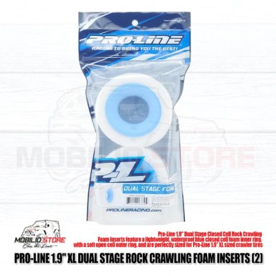 Pro-Line 1.9" XL Dual Stage Foam Inserts RC Rock Crawing Tires Wheels
