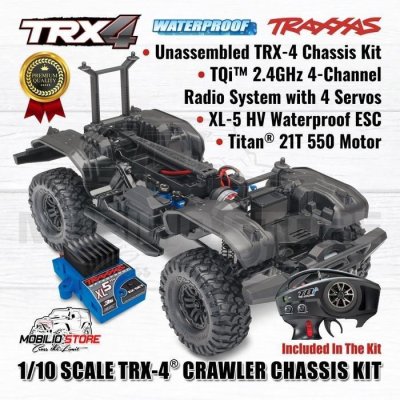 Traxxas 82016 TRX4 TRX-4 Crawler Chassis Kit + Electronic 1/10 Scale Truck