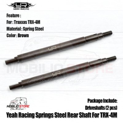 Upgrade Part - Yeah Racing Spring Steel Rear Shaft For Traxxas TRX4M