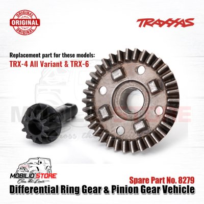 Traxxas TRX-4 Differential Ring Gear & Pinion Gear Vehicle Part 8279