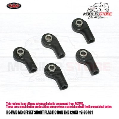Spare Part - RC4WD Offset Short Plastic Rod End 20 Pcs #Z-S0401