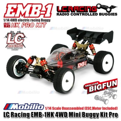 LC Racing EMB-1HK 4WD Mini Buggy Kit Pro 1/14 Scale Unassembled (ESC,Motor Included)