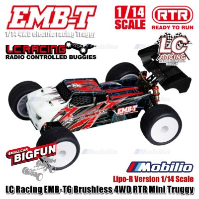 LC Racing EMB-TG Brushless 4WD Mini Truggy Lipo-R Version 1/14 Scale RTR