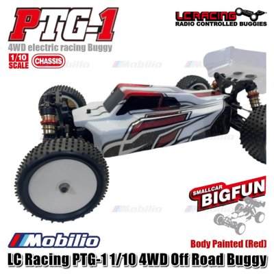 LC Racing PTG-1 1/10 4WD Off Road Buggy Chassis Assembled LC Racing #PTG-1H, PTG-1HBU, PTG-1HRD