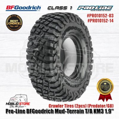 Pro-Line Class 1 BFGoodrich Mud-Terrain KM3 1.9" Tires 1/10 RC Car