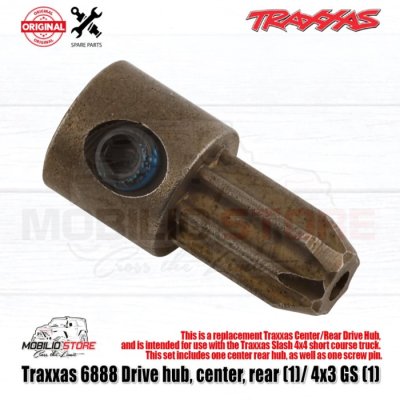 Traxxas #6888 Drive Hub Center Rear 4x3 Grub Screw Original Part