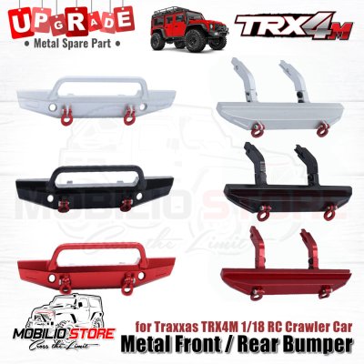 Upgrade Part Metal Front Rear Bumper for 1/18 RC Crawler Traxxas TRX4M