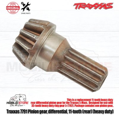 Traxxas #7791 Pinion Gear Differential 11T Rear Heavy Duty X-Maxx, XRT