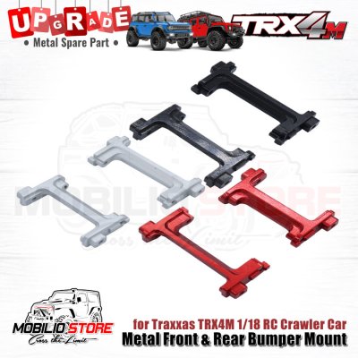 Upgrade Parts - Metal Front Rear Bumper Mounts for 1/18 Traxxas TRX4M