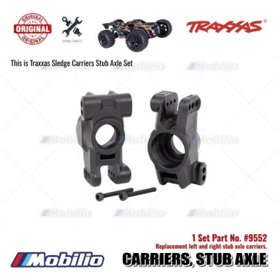 Traxxas Part #9552 Left and Right Stub Axle Carriers for RC Sledge