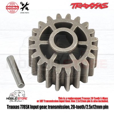 Traxxas 7785X Input Gear Transmission 20T 2.5x12mm Pin for X-Maxx XRT