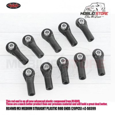 RC4WD M3 Medium Straight Plastic Rod End (20Pcs) Z-S0399