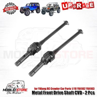 Metal Front Drive Shaft CVD - 2 Pcs for YiKong 1/10 YK4102 YK4103