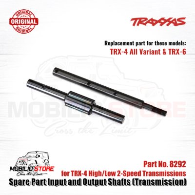 Spare Part Input and Output Shafts #8292 for 2-Speed Traxxas TRX4