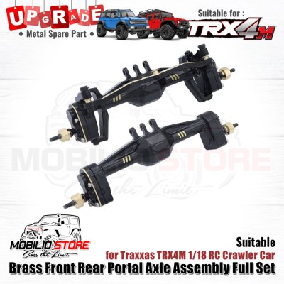 Upgrade Metal Brass Front Rear Portal Axle for Traxxas TRX4M Crawler