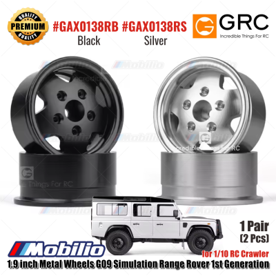 GRC 1.9 inch Metal Wheels G09 Simulation Range Rover 1st Generation for 1/10 RC Crawler #GAX0138RB #GAX0138RS