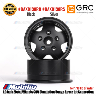 GRC 1.9 inch Metal Wheels G09 Simulation Range Rover 1st Generation for 1/10 RC Crawler #GAX0138RB #GAX0138RS