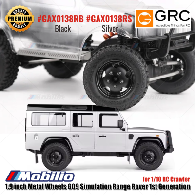 GRC 1.9 inch Metal Wheels G09 Simulation Range Rover 1st Generation for 1/10 RC Crawler #GAX0138RB #GAX0138RS
