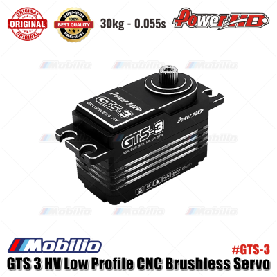 Power HD GTS 3 HV Low Profile Brushless Servo 30kg - 0.055s #GTS-3