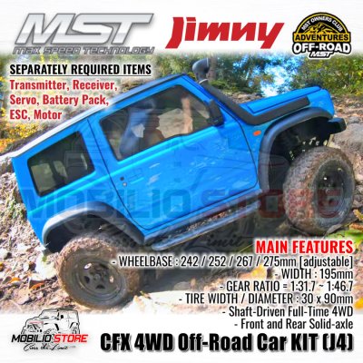 RC MST CFX 4WD Off-Road Car KIT (J4) Jimny Off-Road Crawler Adventures