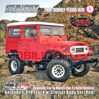 RC4WD Gelande II RTR Truck Cruiser Body Set Red RC Crawler FJ40