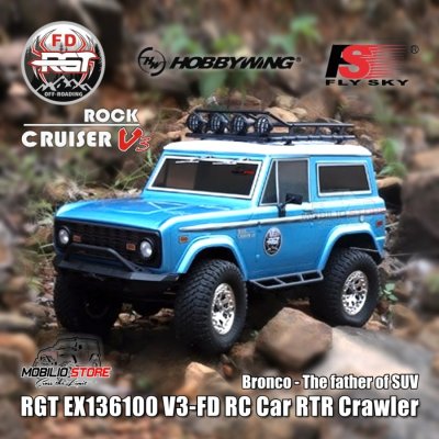 RC RGT 136100V3 FD 110 Scale 4WD Rock Crawler Cruiser RTR Ford Bronco