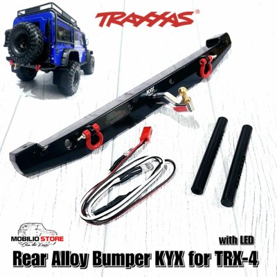 Rear Bumper Metal Alloy KYX for RC Traxxas TRX4 Aluminum CNC Realistic