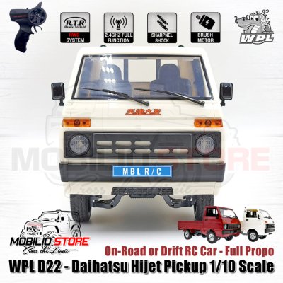 WPL D22 - Daihatsu Hijet Pickup 1/10 Scale Full Propo 2.4GHz RC Drift