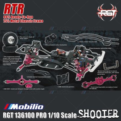 RGT 136100 PRO 1/10 Scale LCG FOC Brushless Adventure Crawler RC Car