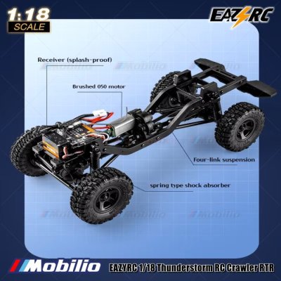 FMS EAZYRC 1:18 Thunderstorm New Simulation Wrangler RC Crawler Climbing Vehicle