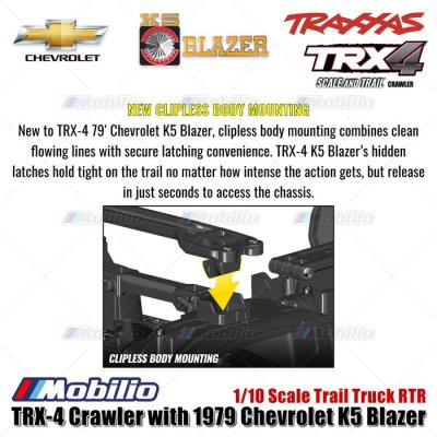 Traxxas TRX-4 1979 Chevrolet K5 Blazer 4X4 1/10 Scale Trail Truck TRX4 RC Crawler Adventure