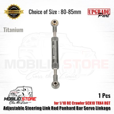 Adjustable Steering Link Rod Panhard Servo Linkage for 1/10 RC Crawler