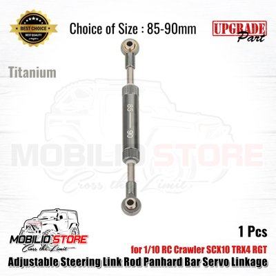 Adjustable Steering Link Rod Panhard Servo Linkage for 1/10 RC Crawler