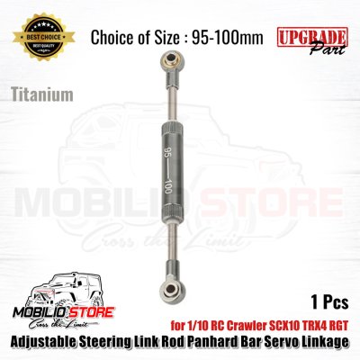 Adjustable Steering Link Rod Panhard Servo Linkage for 1/10 RC Crawler