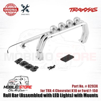 Roll Bar Assembled with LED lights for TRX-4 K10 or F-150 Body #9262X