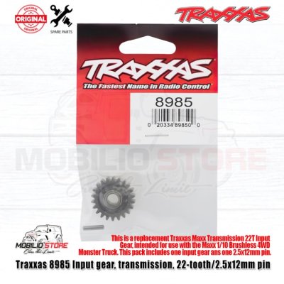 Traxxas #8985 Input Gear Transmission 22 Tooth & Pin for Traxxas Maxx