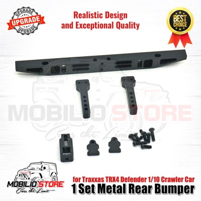 Upgrade Part 1 Set Metal Rear Bumper for Traxxas TRX4 Defender Crawler