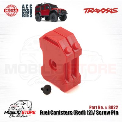 Traxxas Part #8022 Fuel Canisters Red Accessories TRX4 RC Crawler