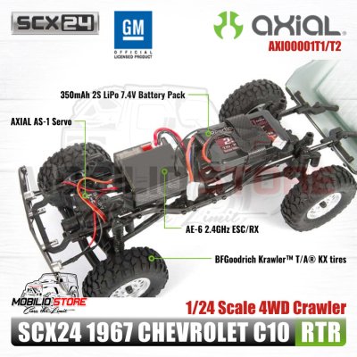 Axial SCX24 1967 Chevrolet C10 1/24 4WD RTR RC Crawler Car Licensed