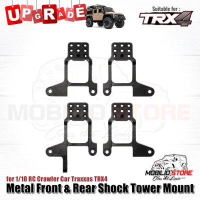 Metal Front Rear Shock Tower Mount for 1/10 RC Crawler Traxxas TRX4